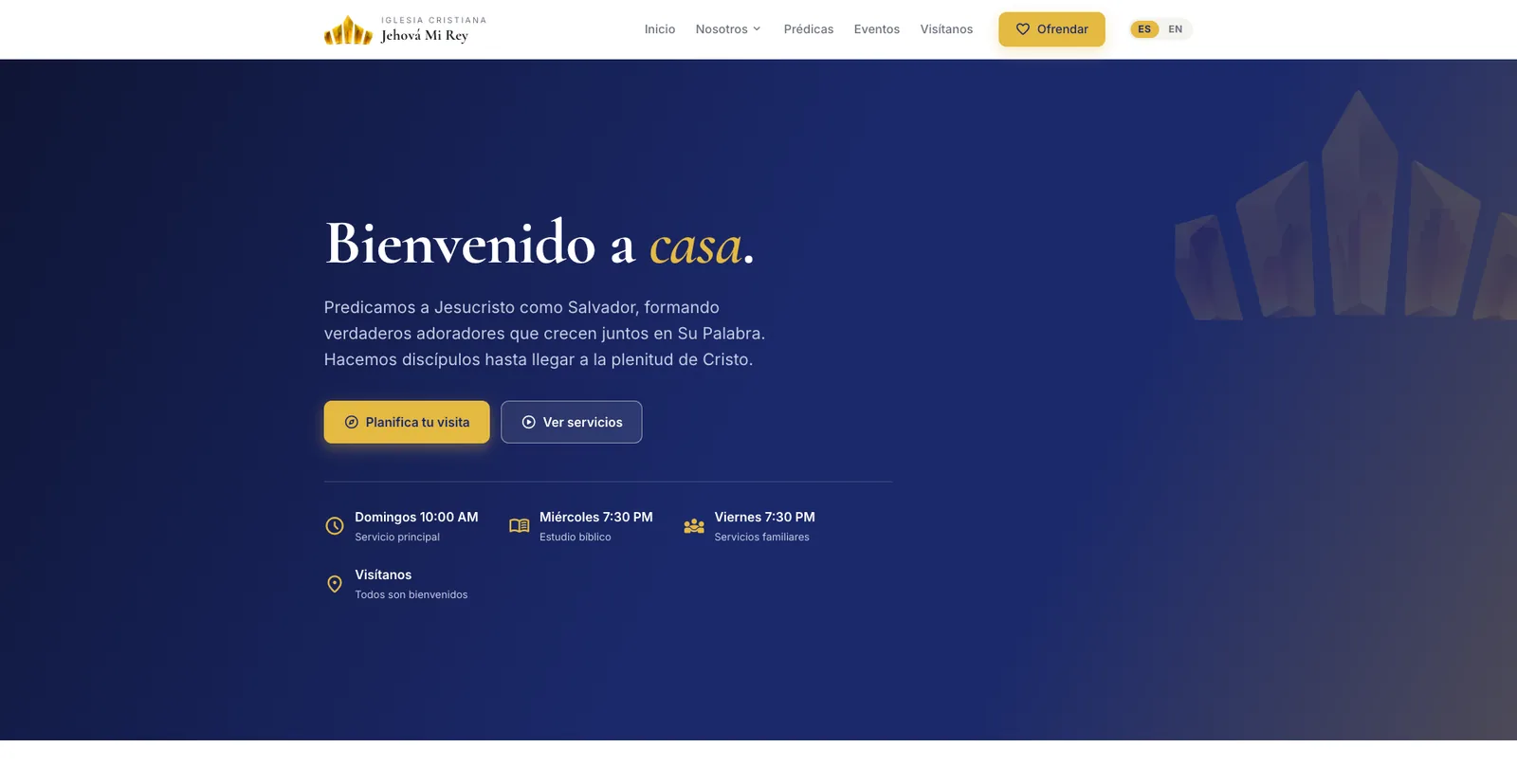 Jehová Mi Rey public homepage